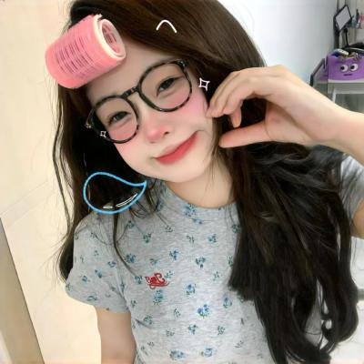坐推土机的少女